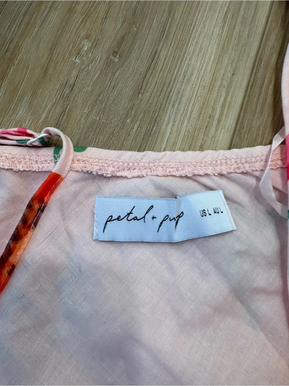 Petal & Pup Blush Pink Fruit-Print Dress *Flaw - Picture 4 of 5